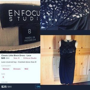 Classic Little Black Dress - Lace